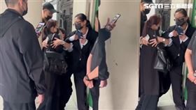 位於大安區的林肯大廈爆發都更會議衝突，住戶指控主委找3名黑衣人到場圍事，不讓委任律師入場。（圖／民眾提供）