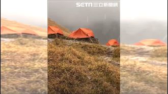 罕見！雪霸國家公園三月底下冰霰　畫面曝