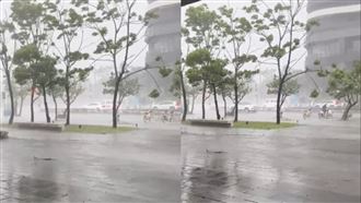 大雷雨炸北北基桃！狂風暴雨畫面曝光