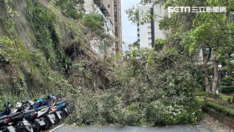 新／台北市狂風暴雨　土石突滑落1男受傷
