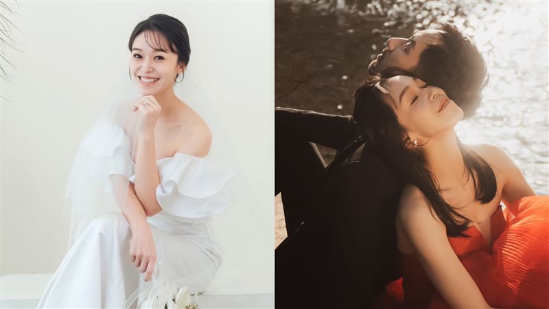 獨／女星愚人節宣布嫁初戀　絕美婚紗照曝