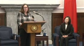 總統蔡英文接見「美國在台協會主席羅森柏格」