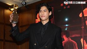 朱軒洋、柯震東和蔡凡熙出席《黑的教育》金馬慶功宴。（圖／記者楊澍攝影）