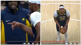 ▲溜馬中鋒透納（Myles Turner）灌籃斷手指，用左手罰球。（圖／翻攝自Sports Talk Ja YT）