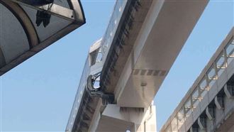 新／全台大地震！新北環狀線高空軌道位移