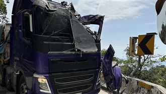 新／大清水隧道巨石落下　砂石車駕駛慘死