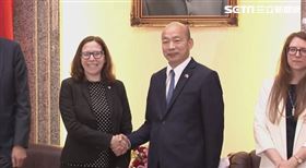 ▲立法院長韓國瑜接見美國在台協會（AIT）主席羅森伯格（Laura Rosenberger）