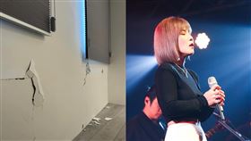 李佳薇,地震（圖／翻攝自臉書）