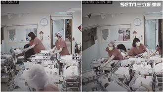 嬰兒室強震狂晃！護師「肉身護嬰」畫面曝