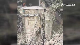 地震山崩釀4死　大清水隧道前路基消失