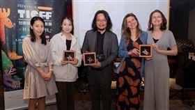 2024年第十一屆台灣國際兒童影展，台灣獎《選擇的秘密》、最佳電視網路節目《海洋日記 - Luca ! 浪來了！》、最佳動畫短片《神秘鳥地方》3組獲獎團隊合照。（圖／公視提供）