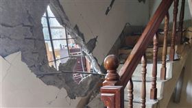 建築,地震,大樓,牆面,中壢,桃園