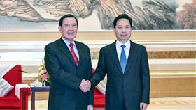 馬英九和陝西省委書記趙一德會面。(圖/馬英九基金會提供)