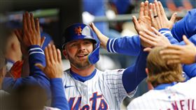 ▲阿隆索（Pete Alonso）9局下炸追平轟，打回生涯第500分打點。（圖／美聯社／達志影像）