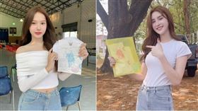 泰國2024年度的徵兵抽籤近期召開，2名變性女孩成了網路上的話題。（圖／翻攝自IG@rockprd_（左）、kantong_4289（右））