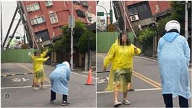 災區當景點！女燦笑合照「坍塌天王星大樓」　花蓮人怒轟：下20層地獄（圖／翻攝自花蓮同鄉會）
