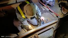 桃園捷運,搶修,軌道,位移（桃園捷運公司提供）