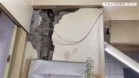 台北市中華路二段307巷2-20號南機場10連棟整宅強震變危樓。（圖／翻攝畫面）