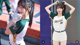 啦啦隊新女神一粒人氣攀升。（圖／翻攝自IG／ilixoxov）
