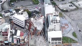 天王星大樓拆除24小時不間斷　空拍畫面曝