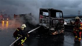 新北市,新莊,台65,火警,砂石車