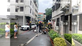 台中情侶吵架女朝男友潑汽油縱火，男子全身25%燒燙傷。（圖／翻攝畫面）