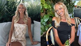 ▲安妮自稱是澳洲「性生活最活躍」的女人。（合成圖／翻攝自＠anniekknight IG）

澳洲26歲網紅安妮（Annie Knight）