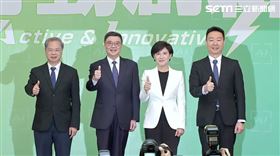 新政府正副閣揆卓榮泰、鄭麗君、政院秘書長龔明鑫、政院發言人陳世凱