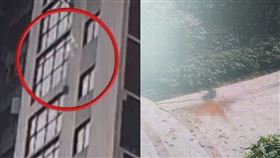 天氣熱懶下樓…10樓女住戶「往下丟糞噴滿地」！鄰居氣炸：還滴到臉上（圖／翻攝自荔枝新聞、今日武進微博）