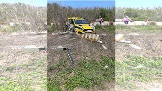 廖老大兒公路賽出意外　失控撞護欄送醫