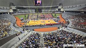 ▲新北中信特攻、臺北台新戰神攻戰大巨蛋，現場湧進15600人。（圖／記者劉彥池攝影）