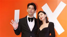 修杰楷、賈靜雯夫妻同時出席房產活動。（記者邱榮吉/攝影）