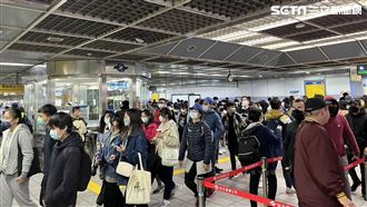 台北跨年／市府捷運4站4小時湧9.4萬人！
