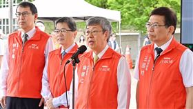 行政院長陳建仁今(15)日視察「國道1號楊梅至頭份段拓寬工程」。（圖／行政院提供)