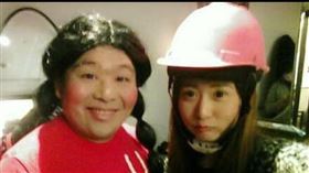 白白（白馨儒）（右）回憶與山豬生前點滴（圖／翻攝自臉書）