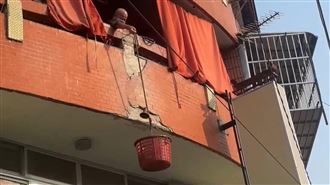 廚房在3樓飯菜裝籃吊掛送　老闆：較輕鬆