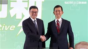 ▲第三波內閣名單卓榮泰（左）數發部長 黃彥男