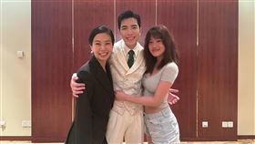 梧桐妹（右）開心與蕭敬騰（中）、Summer（左）合照。（圖／翻攝自梧桐妹Threads）