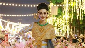 范冰冰參加泰國潑水節。（圖／翻攝小紅書）