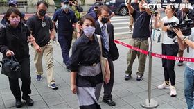 ▲高虹安為涉貪案出庭。（圖／記者楊佩琪攝）