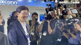 鴻海今（17）日參展台北國際車用電子展（AUTOTRONICS TAIPEI），圖為董事長劉揚偉。（圖／記者王翊綺攝影）