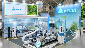 台達電於「台灣國際智慧移動展 (2035 E-Mobility Taiwan)」中，以「永續大道」為主題展示台達智慧交通最新技術與產品方案。（圖／台達電提供）
