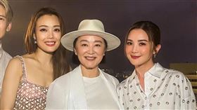 容祖兒（左起）、林青霞、阿Sa。（圖／翻攝微博）