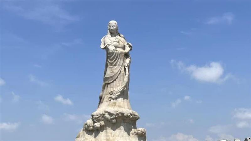 林默娘雕像「面部漆黑」 他:媽祖需幫忙