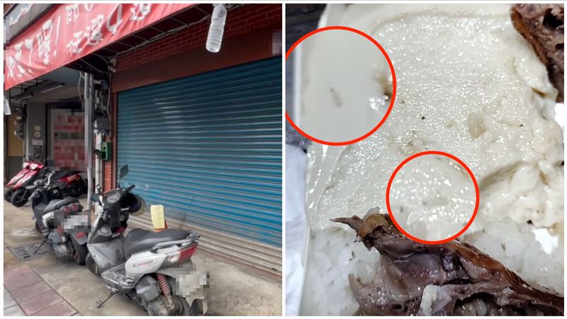 桃園4星燒臘便當蛆爬肉　稽查畫面曝光