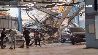 儲存槽倒砸5車　未由上而下拆遭勒令停工