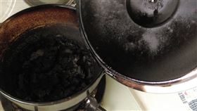 鍋子燒焦。資料照