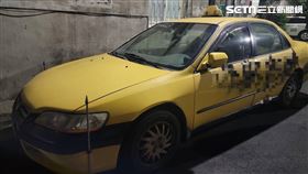 劉姓保母丈夫計程車遭人噴漆。（圖／翻攝畫面）