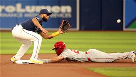 ▲楚奧特（Mike Trout）本季5盜追平2021到23年球季總和。（圖／路透社／達志影像）