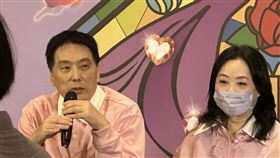 統一集團董事長羅智先與老婆高秀玲，記者劉沛妘攝影